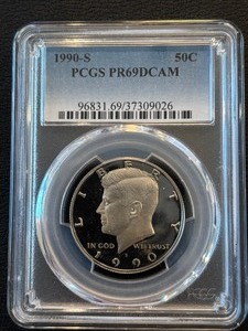 1990-S Kennedy Half Dollar Proof PCGS PR69 Deep Cameo