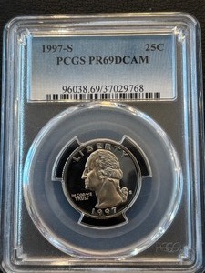 1997-S Washington Quarter Proof PCGS PR69 Deep Cameo