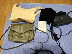 lot 43 image: Womens Handbags & Floral Wallet Lot