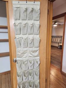 lot 50 image: Qty of Three Over-Door Hanging Shoe Organizer