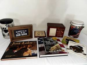 lot 73 image: Dog Lovers Book & Decor Collection