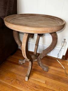 lot 88 image: Vintage Rustic Wooden Side Table