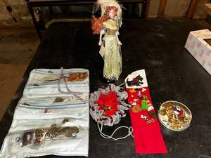 lot 144 image: Vintage Lapel Pins Collection & Doll
