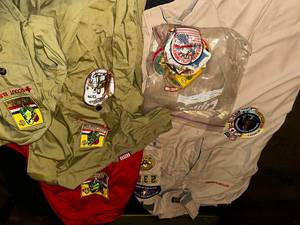 lot 147 image: Boy Scout Uniforms and Patches Lot