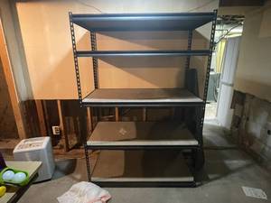lot 148 image: Heavy Duty Metal Storage Shelving