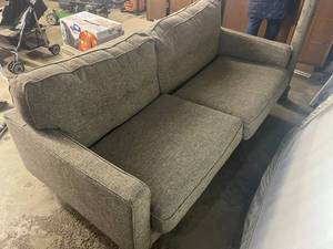 lot 177 image: Modern Grey Two-Seater Sofa