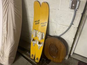 lot 189 image: Vintage Polar Bear Water Skis