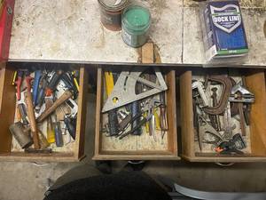 lot 203 image: Mixed Hand Tools Lot with Clamps