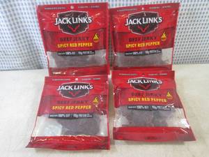 (B-2) 4 Bags of Jack Links Beef Jer...