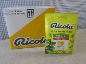 (B-2) 8 Bags of Ricola Lemon Mint S...