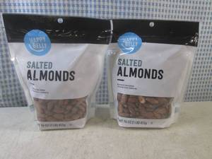 (C-2) 2 Pounds of Salted Almonds 2 ...