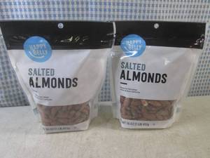 (C-2) 2 Pounds of Salted Almonds 2 ...
