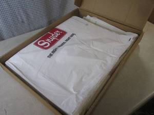 (D-2) Box of 500 White Plastic Bags...