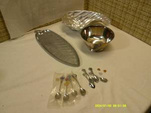 Silver collectable spoons etc