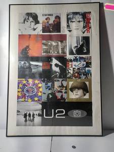 lot 12 image: U2 Album Cover Framed Collage