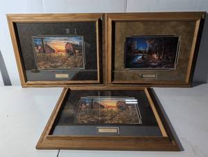 lot 16 image: Jim Hansel Framed Art Prints Days Gone By, Still of the Night