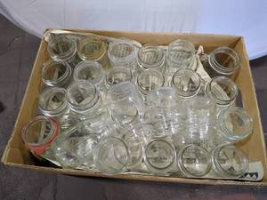 lot 31 image: Lot of Vintage Glass Mason Canning Jars - Mix Sizes