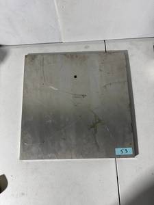 lot 53Z image: Large Aluminum Plate 23x23 Inches half inch thick