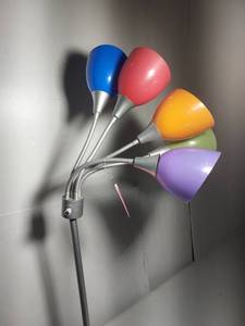 lot 71A image: Colorful Adjustable Floor Lamp