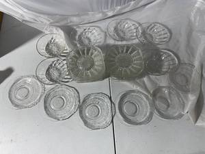 lot 76 image: Vintage Glass Bowl and Saucer Set Collection