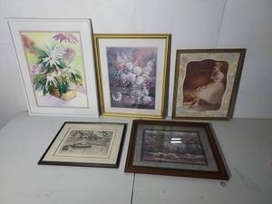 lot 99 image: Assorted Framed Art Collection
