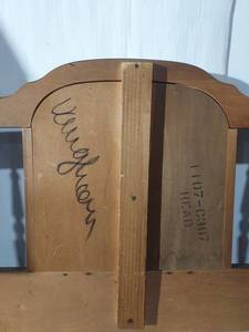 lot 111 image: Queen Vaughan Vintage Wooden Headboard