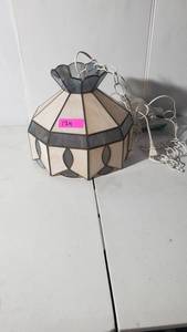 lot 124 image: Stained Glass Pendant Light