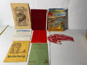 lot 126 image: Vintage Restaurant Menu Collection Lot