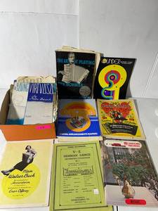 lot 127 image: Vintage Accordion & Organ Sheet Music Collection