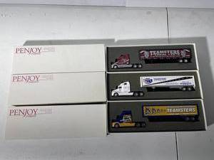 lot 203 image: Penjoy Teamsters Local 120 Die-Cast Truck Set