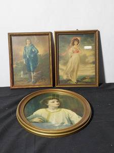 lot 254 image: Vintage Framed Art Print Collection