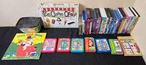 lot 89 image: Lot of Childrens Toys, Books, and DVDs