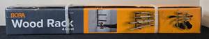 lot 95 image: Bora Portamate 4-Level Wood Rack Storage System