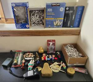 lot 215 image: Assorted Holiday LED Lights (untested) and Decor Collection