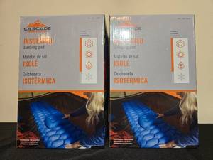 lot 280 image: Cascade Mountain Tech Insulated Sleeping Pad - 2 Pack