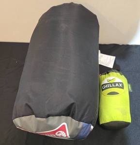 lot 294 image: Coleman Hybrid -1C30F Sleeping Bag and Chillax Double Hammock