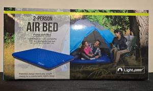 lot 296 image: Lightweight 2-Person Air Bed with Pump Included