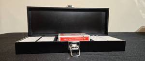 lot 306 image: 100 Piece Poker Set with Poker Chips, Playing Cards, and Dice