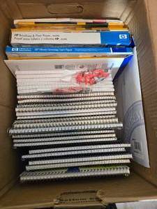lot 313 image: Collection of Notebooks, HP Paper, and Writing Supplies