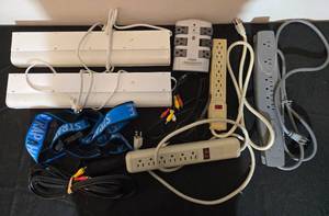lot 314 image: Collection of Power Surge Protectors and Strip Lights