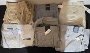 lot 317 image: Collection of Mens Pants - Van Heusen & Geoffrey Beene Sizes 38-40 w Orig Tags