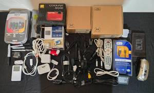 lot 320 image: Assorted Electronics and Cables Collection Including Nikon AW100 Camera and Belkin HDTV Cable Kit