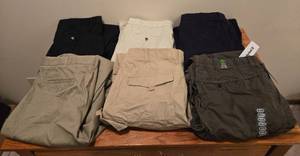lot 377 image: Lot of Mens Pants - Tommy Hilfiger, Dockers, and Van Heusen in Various Colors