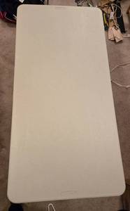 lot 383 image: Lifetime Adjustable Height 4 ft Folding Table