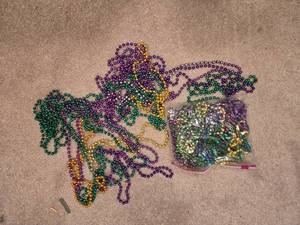 lot 387 image: Mardi Gras Themed Bead Necklace Collection