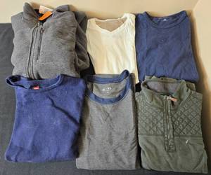 lot 417 image: Lot of Mens Sweaters and Shirts - Various Brands and Sizes