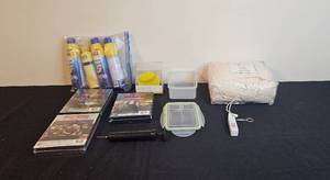 lot 104 image: Queen Sheet Set, Assorted Household Items with The Sopranos DVD Box Sets