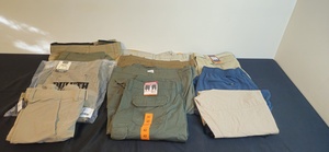 lot 108 image: Collection of Mens Cargo Shorts and Pants Assorted Sizes and Brands