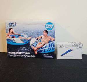 lot 115 image: Twin Pack River Sport Tubes and DW-G1 3D Printing Pen Set