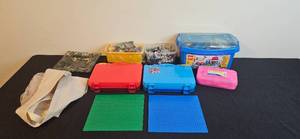 lot 263 image: Collection of LEGO Sets with Storage Cases and Base Plates